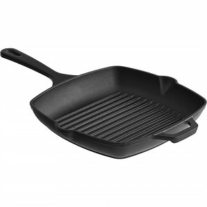 Valor 10" x 10" Pre-Seasoned Square Cast Iron Grill Pan