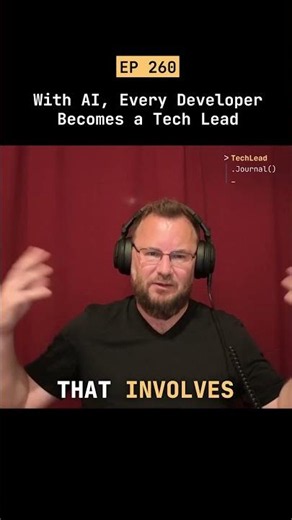 With AI, Every Developer Becomes a Tech Lead #short