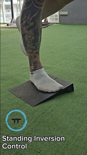 Single Leg Balance on Wedge for Inversion Control