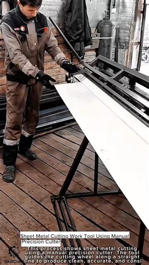 Sheet Metal Cutting Work Tool Using Manual Precision Cutter #worktool