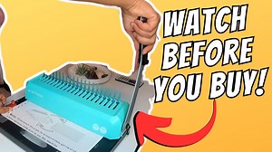 Watch OffNova Comb Binding Machine Unboxing. on Amazon Live