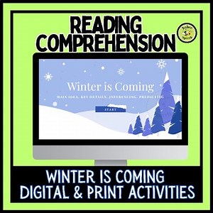Winter Reading Comprehension Escape | Digital & Print Versions