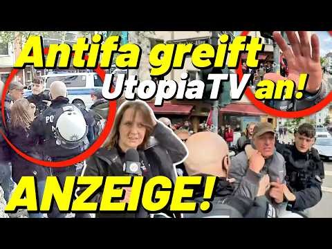 Antifa attacks! 😱 DISCLAIMER! It's ESCALATING! AfD tour of Düsseldorf - Oberbilk in a state of em...