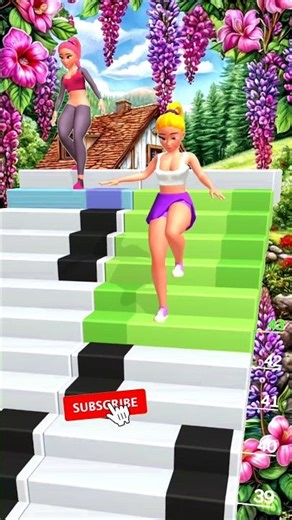 😍 Down Stairs Gameplay 🎮‼️#downstairs #games #trending #shorts #youtubeshorts #littleshortsfactory