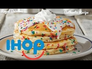 Copycat IHOP Eggless Buttermilk Pancakes Recipe.