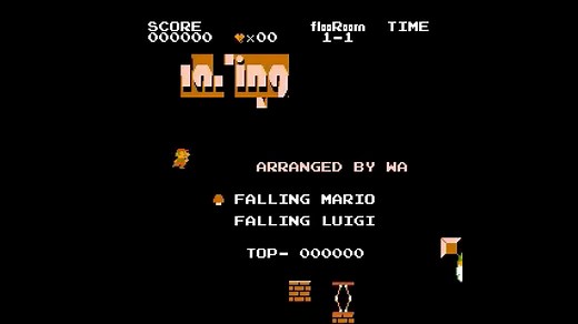 【TAS】Falling Mario (マリ堕ち)【超级马里奥改版】