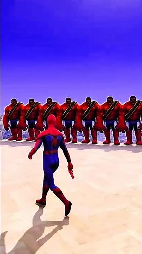 GTA V Ultimate Water Ragdolls Spider-Man vs Red Hulks Minions Mega Ramp Fails #gtavicecity #shorts