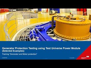 13- OMICRON TU Power Module—Complete Generator Protection Testing & Practical Guide