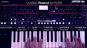 JUPITER-Xm is equipped with our latest sound engine, capable of morphing into legendary synths from our long history of genre-defining sounds. Here’s @Gattobus running the onboard SH-101, JUNO-106, Jupiter-8, and JX-8P all together in a single scene. #Roland #RolandSA | Roland