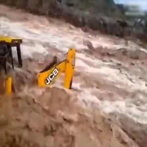 10K views · 61 reactions | Excavator stuck in flood water | All Natural | Facebook