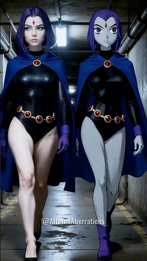 Teen Titans: REAL LIFE vs CARTOON 🤖🔥 (Raven, Starfire, Terra, & More)