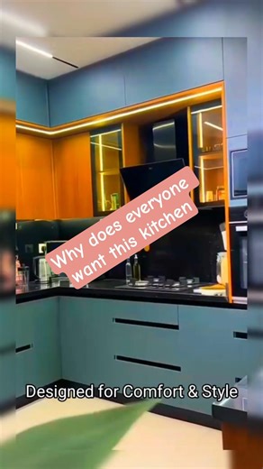 Stylish Luxury Kitchen Interior for Modern Living 🤍#KitchenDesign#LuxuryKitchen#ModernDesign