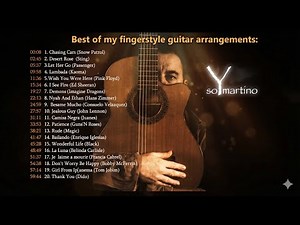 1 HOUR Relaxing Fingerstyle Guitar - Pink Floyd, Ed Sheeran, Passenger (Vol. 1) + TABS