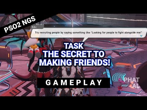 THE SECRET TO MAKING FRIENDS TASK 1 AND 2 PSO2 NGS PHANTASY STA #PSO2 #PSO2NGS #NGS #letsplay
