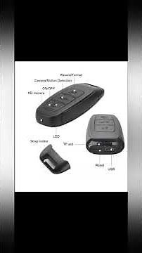 Wired KEYCHAIN 1080p Full HD Hidden Camera with Audio | Compact Spy Key Chain Cam for Home, Office