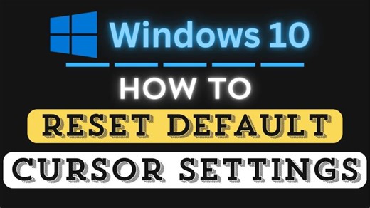 How to Reset Mouse Pointer Settings Back to Default in Windows 10 | Step-by-Step Tutorial | Craig Johnson