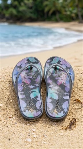 Stepping into summer with these must-have Crocs Miami Flip Flops! ☀️ So comfy and stylish, perfect for all your warm-weather adventures. Choose from vibrant floral or chic animal prints to match your vibe. Which one is your favorite? Shop now and elevate your summer look! #fyp #Crocs #SummerSandals #FlipFlopsStyle #AIGC #Moras