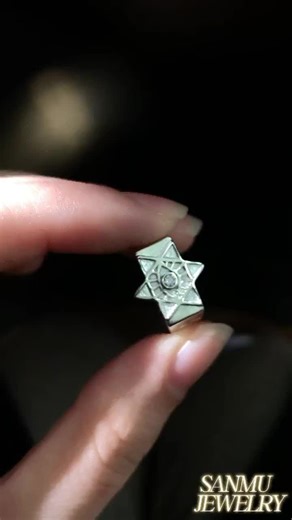 925 Silver Pentacle Protection Ring | For Luck & Protection ✨#jewelrytiktok #925silverjewelry #moissanite #fypシ゚viral #gift