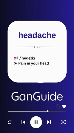 A2 English Word: HEADACHE | Meaning & Pronunciation