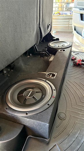 BASS UPGRADE ALERT 🚨 We just dropped a set of Rockford Fosgate R2 subwoofers into this RAM truck, paired with a fully custom-built subwoofer box 🔥 Built in-house. Tuned to hit HARD. Designed to fit PERFECT. At Mobileworks, we don’t do prefab shortcuts — we build custom boxes, dial in the sound, and let our top-tier installers do what they do best 💪 Clean installs. Loud bass. Factory-clean finish. If you want your truck to sound as good as it looks, you already know where to go 👀 📍Mobilework