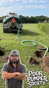 Pumping out an OVERFLOWING septic tank #poorpumpersociety
