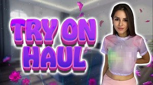 [4K] Sheer Top Try-On Haul | No Bra 0:26 nips thru end of video Silvia - YTboob