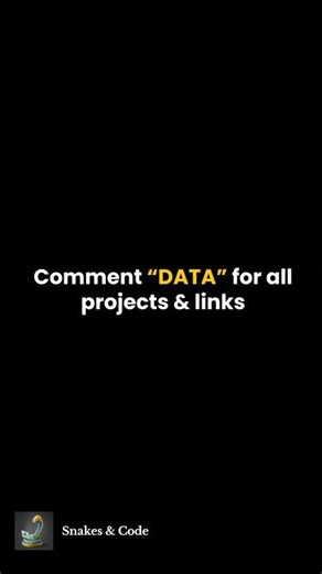 Comment "Data" for Projects & Datasets #python #dataanalytics #deloitte