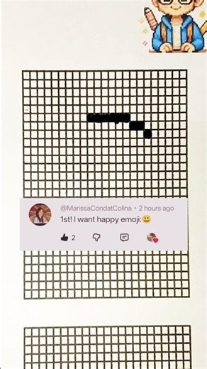 day 3 of turning your comments into pixel art #happy #pixelart