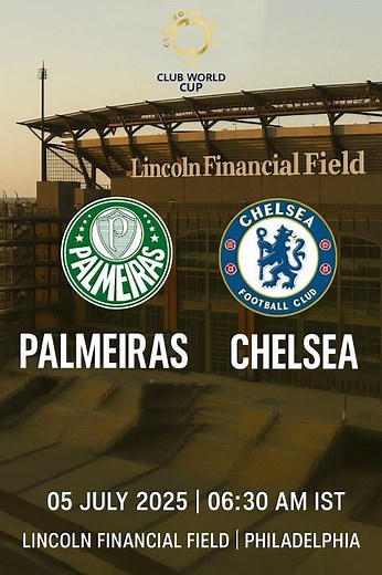PALMEIRAS VS CHELSEA | FIFA CLUB WORLD CUP 2025 | QUARTER FINALS