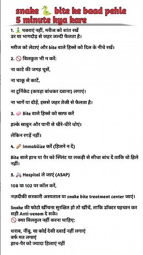 🐍 “Snake Bite ke Baad Pehle 5 Minute Me Kya Kare – Ye Galti Mat Karna!”