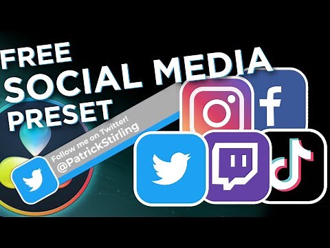 One Free DaVinci Resolve Preset for all Your Social Media Promotion