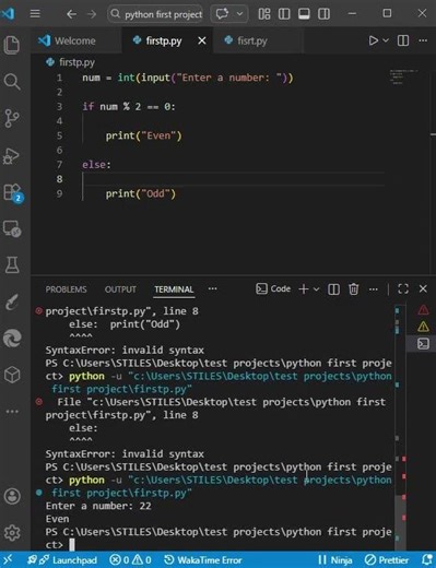 Python Even or Odd Checker 🔢🐍 #Shorts #python