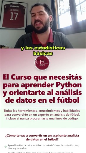 Qué es lo que SIRVE de PYTHON para aplicarlo al MUNDO DEL FUTBOL
