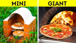 332K views · 1K reactions | Giant food vs mini food || how to make tiny stove from little bricks: | FoodGasmic | Facebook