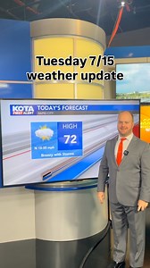 Chief meteorologist David Stradling is tracking severe storms this evening and fall-like temperatures tomorrow. #kotaterritorynews #sdwx #wywx #mtwx #firstalertweather #weather #forecast | KOTA Territory News