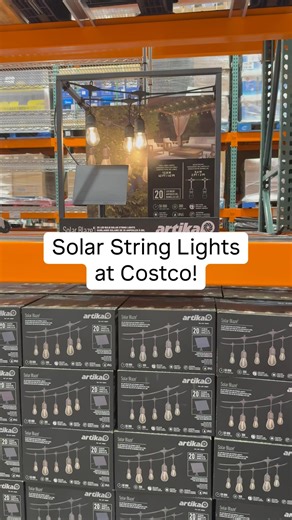 Laura Jayne Lamb on Instagram: "These solar string lights are beautiful! They’re made by @artikaofficial and they’re on promo at Costco through June 8th! These are 42 feet long and you can combine as many boxes as you need. No plugging in necessary. #ArtikaPartner"