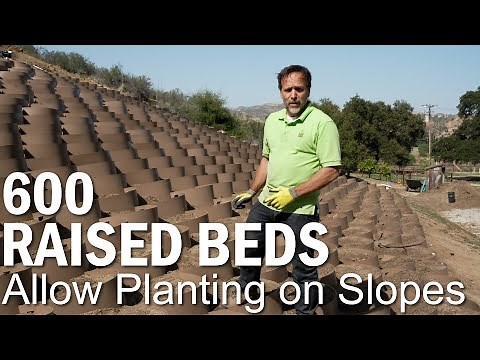 Dirt Locker® DIY Raised Garden Beds, Terrace Gardening Erosion Control Product, Drip irrigation