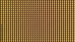 Pixels on led display changing colours in rainbow sequence macro loop