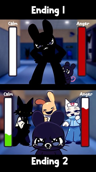 Angry + Calm trend: Ratthew x Stalker #animalhospital #roblox