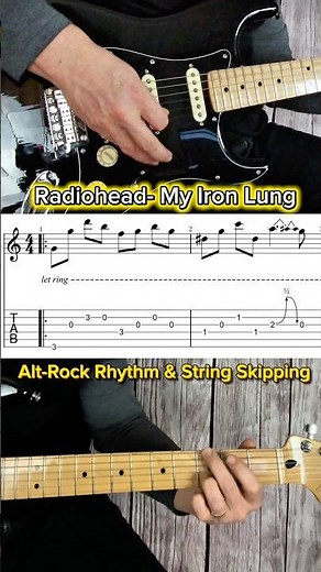 My Iron Lung Guitar Tutorial (Radiohead)