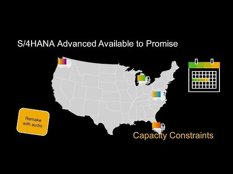 SAP S/4HANA Advanced Available to Promise (AATP) - Customer Promise with Capacity Constraints