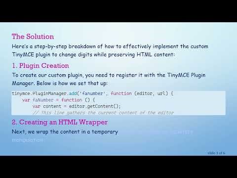 Transform English Digits to Persian with TinyMCE's Custom Plugin