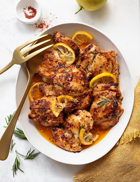 Boneless Skinless Lemon Chicken Thighs