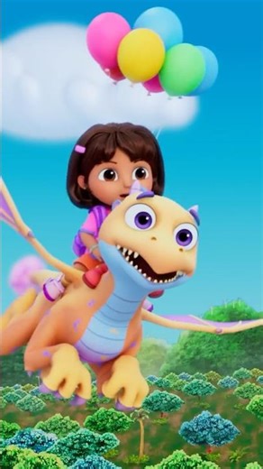 دورا | دورا تركب التنين! 🐉 | نيكلوديون | Nick Jr. Arabia #shorts