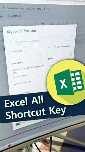 👌👌Excel All Shortcut Key💥All Shortcut key in one place #shorts #excel #ytviral #exceltipsandtricks
