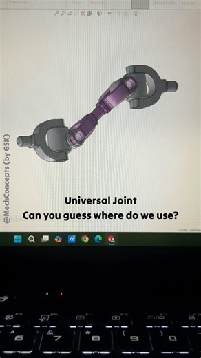 Universal Joint Mechanism ⚙️ | Smooth Power Transmission at Angle