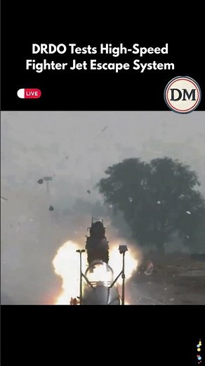 DRDO Tests High Speed Fighter Jet Escape System