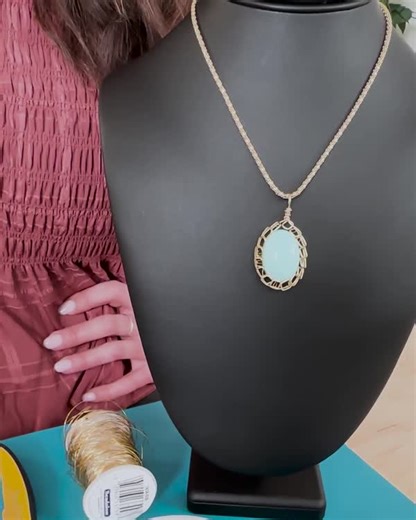 No soldering required! If you want an easy way to bezel set a cabochon for a pendant, this tutorial is for you. Watch and make along as Katy puts a unique spin on a pendant using a square design to bezel set a cab using wire and pliers! https://bit.ly/43Fa3Qd JTV Katy Smith | Jewel School