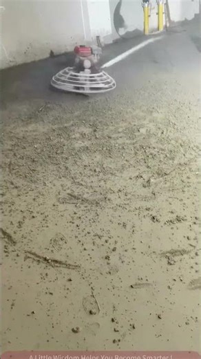 The machine dances too! Super cute concrete floor grinding robot