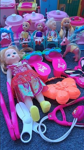 Satisfying With Unboxing & Review Pink Barbie Toys set #relaxing​ #unboxing​ #asmr​